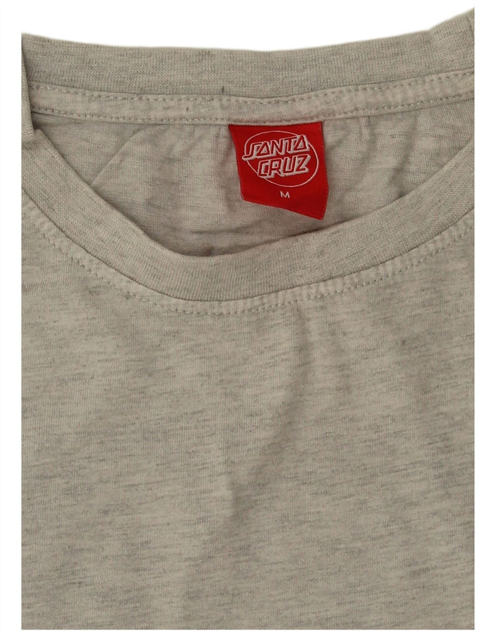 Santa Cruz Herren-T-Shirt mit Grafik, mittelgraue Baumwolle