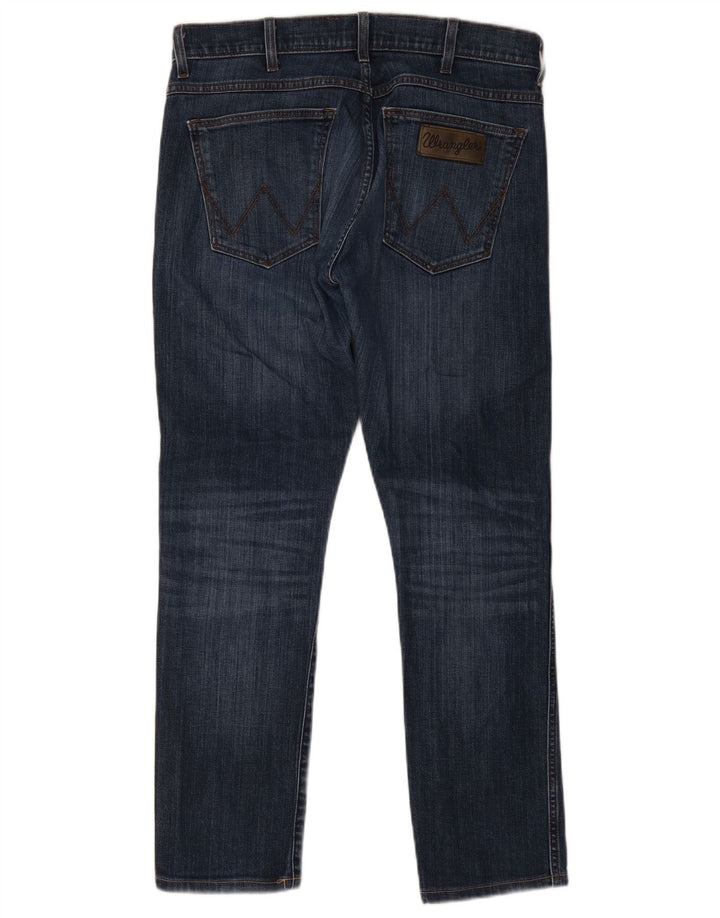 Wrangler Herren Bryson Slim Jeans W33 L28 Marineblau Baumwolle