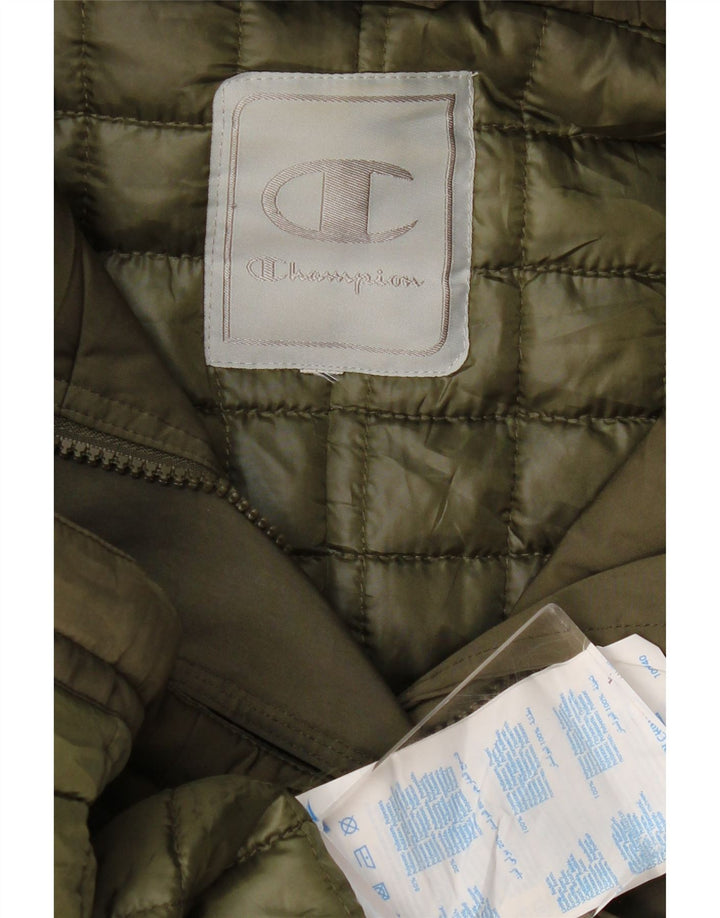 Champion Damen-Parka mit Kapuze, UK 18, XL, Khaki, Polyester