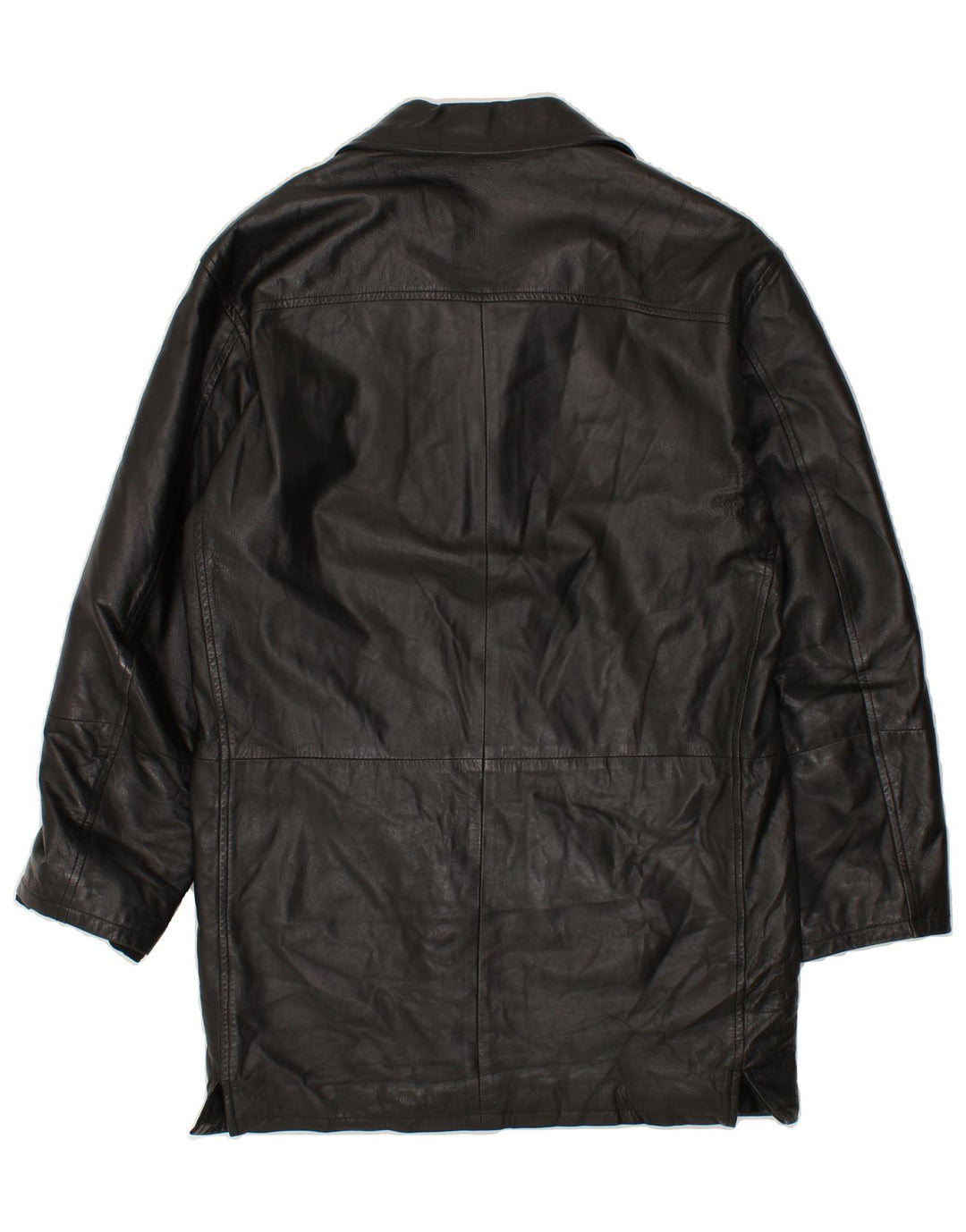 CONBIPEL Herren Ledermantel IT 46 Kleines schwarzes Leder