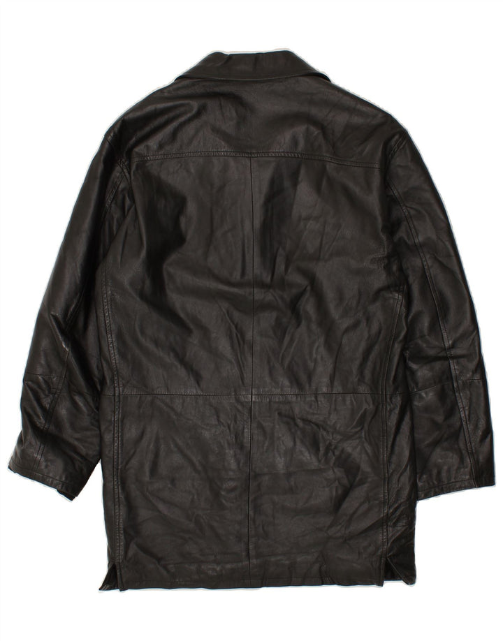 CONBIPEL Herren Ledermantel IT 46 Kleines schwarzes Leder