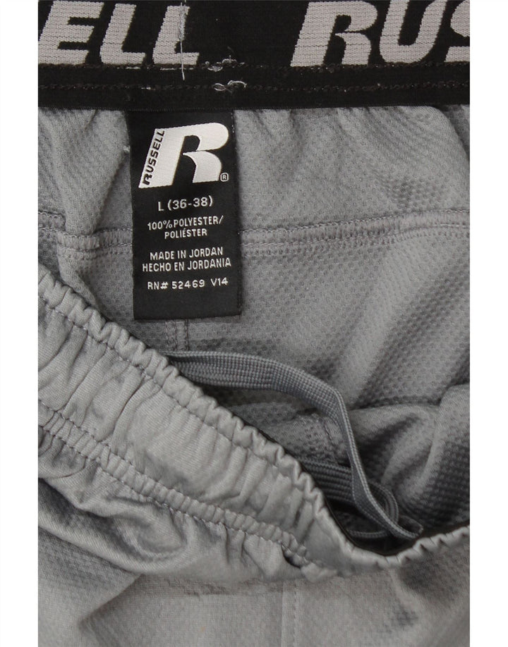 RUSSELL ATHLETIC Herren Dri-Power Sportshorts, groß, Grau, Farbblock