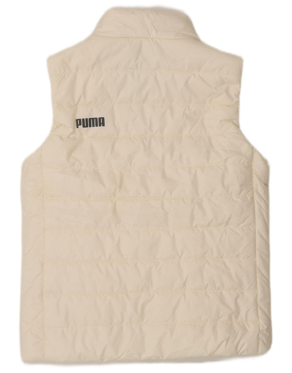 Puma Damen Wattierte Weste UK 10 Small Off White Polyester