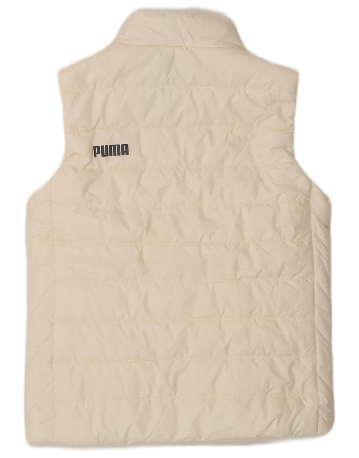 Puma Damen Wattierte Weste UK 10 Small Off White Polyester