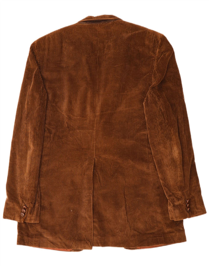 LONDON FOG Herren 2-Knopf-Blazer aus Cord, EU 42, XL, braune Baumwolle