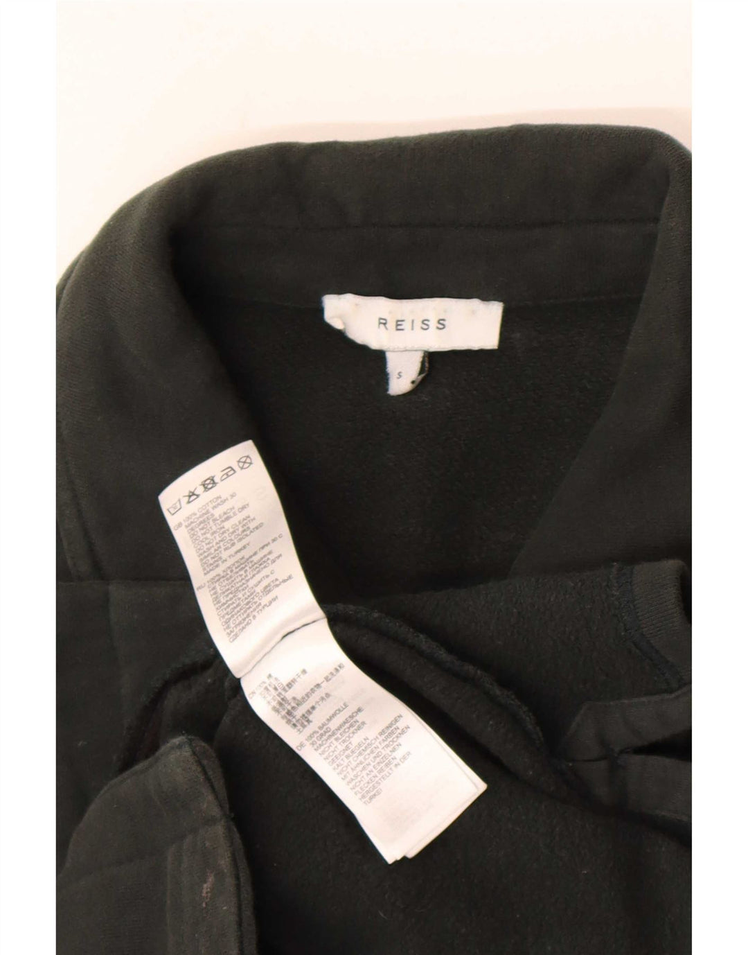 Reiss Herren-Overshirt-Hemd, kleine grüne Baumwolle