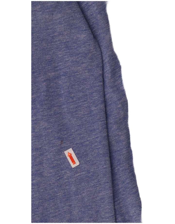 Carrera Herrenhemd XL Blau gefleckte Baumwolle