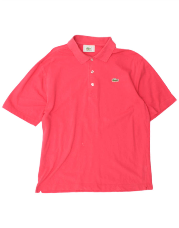 Lacoste Herren-Poloshirt, Größe 4, mittelrosa, Baumwolle