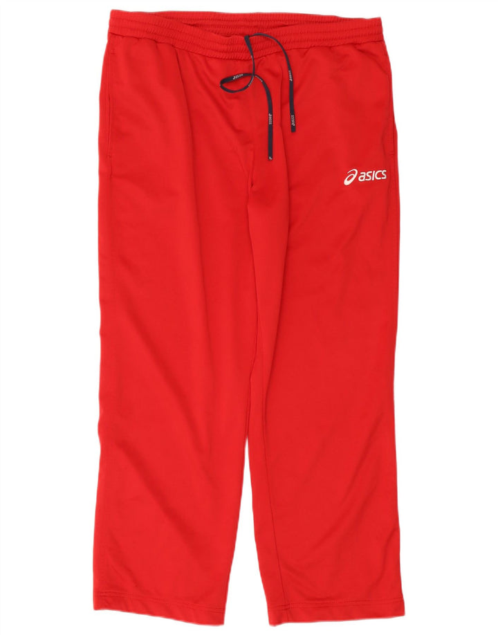 Asics Herren-Trainingshose XL, rotes Polyester