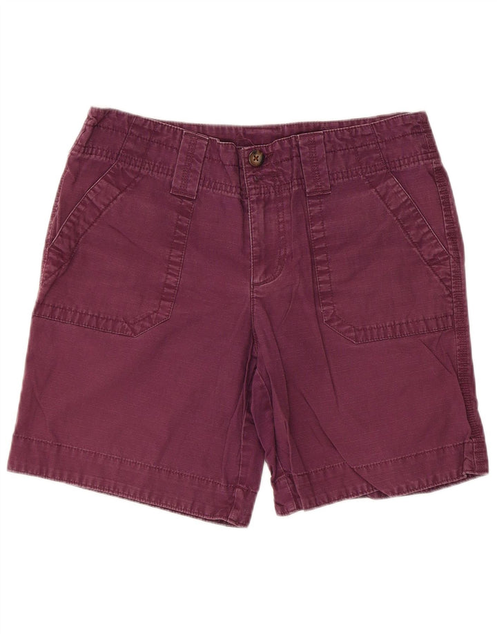 Eddie Bauer Damen Chinoshorts US 4 Small W32 Lila Baumwolle