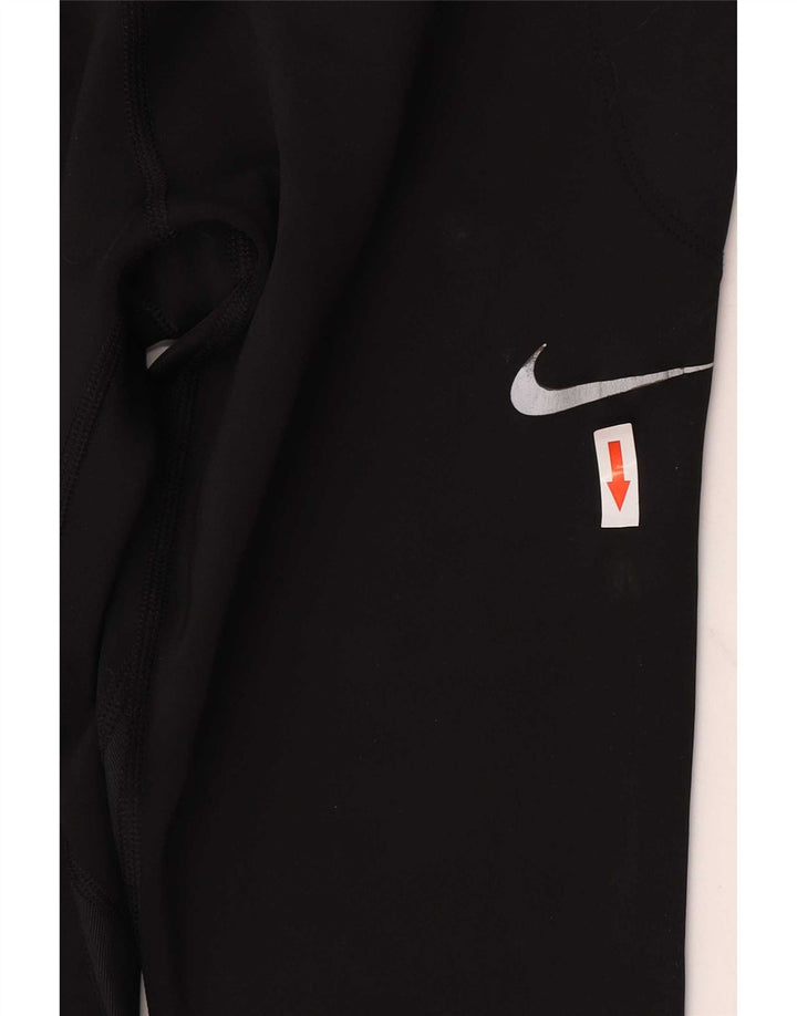 Nike Damen Leggings UK 16 Large Schwarz Polyester
