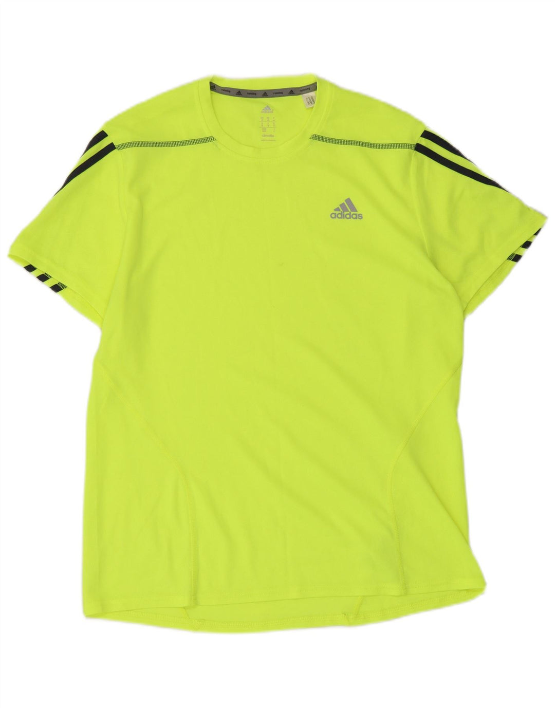 Adidas Herren Climalite T-Shirt Top Mittelgelbes Polyester