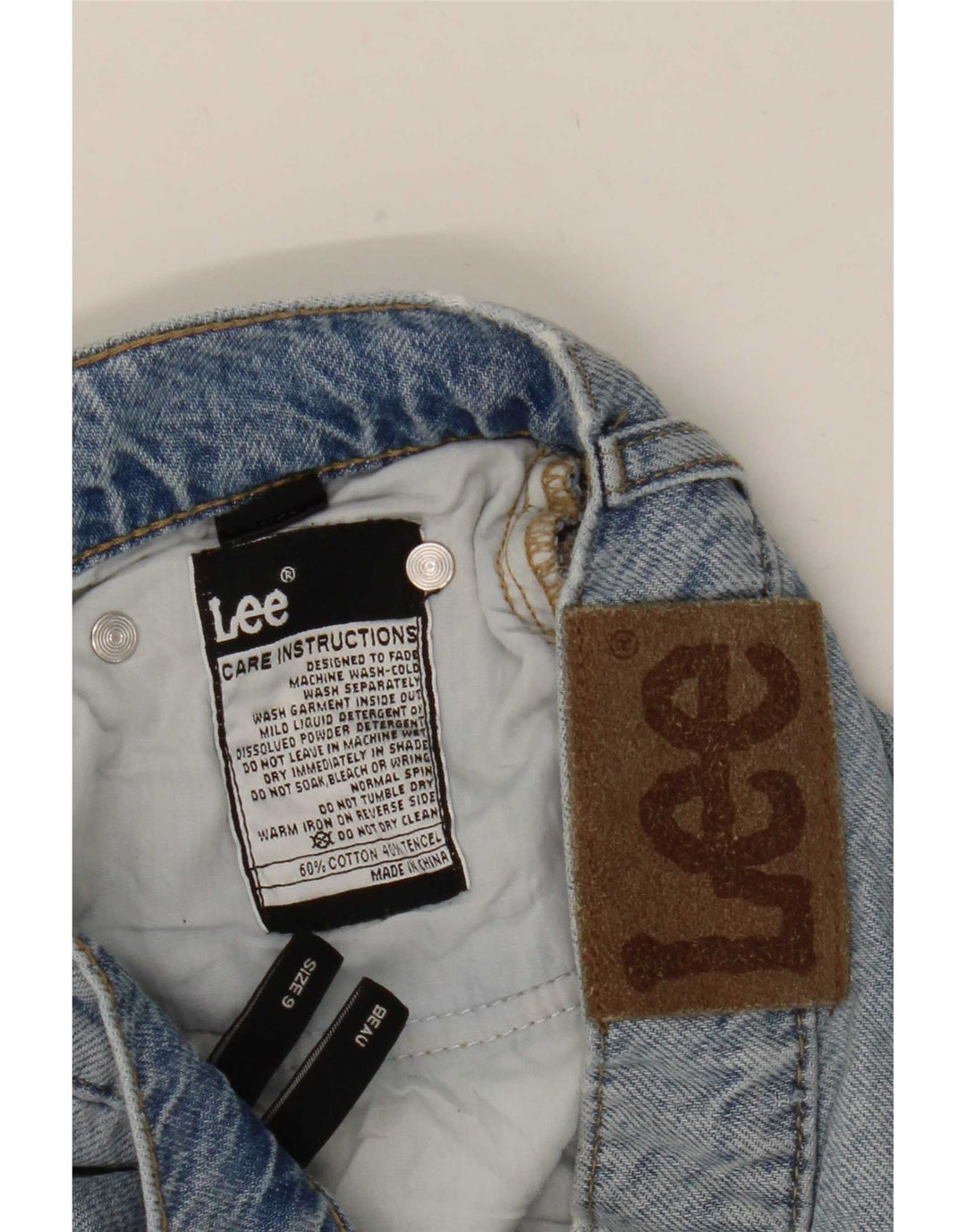 Lee Damen High Rise Loose Jeans US 9 Medium W30 L26 Blaue Baumwolle