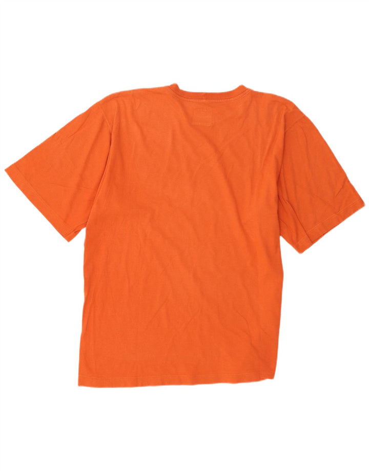 Think Pink Herren T-Shirt Top Large Orange Baumwolle
