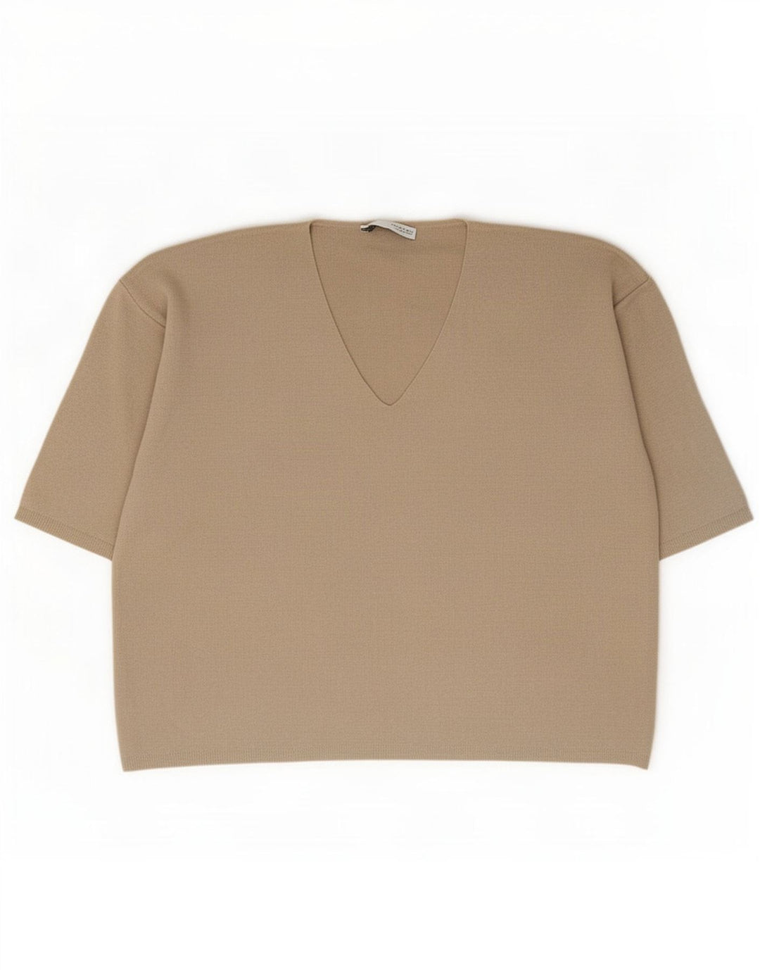 Übergroßes Blusenoberteil für Damen von Zara, Gr. 40, Größe L, Beige