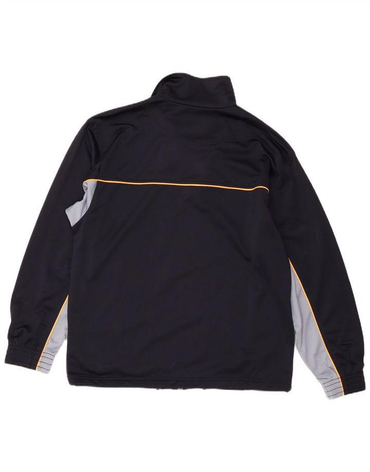 Lotto Herren-Trainingsanzug-Top-Jacke, mittelgroß, Marineblau, Farbblock-Sport