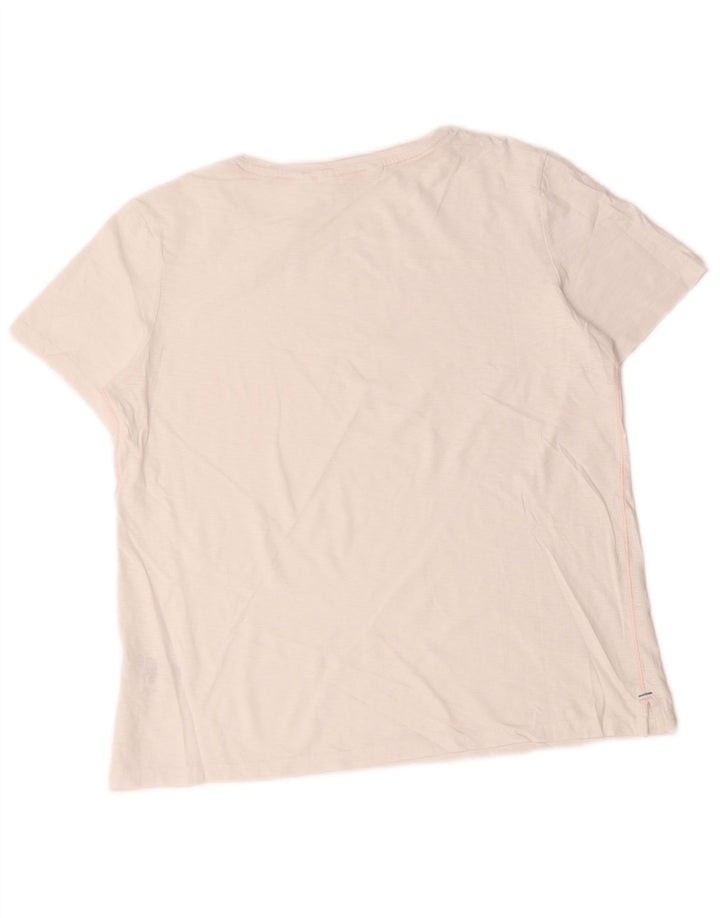 White Stuff Damen T-Shirt Top UK 12 Mittelweiße Baumwolle