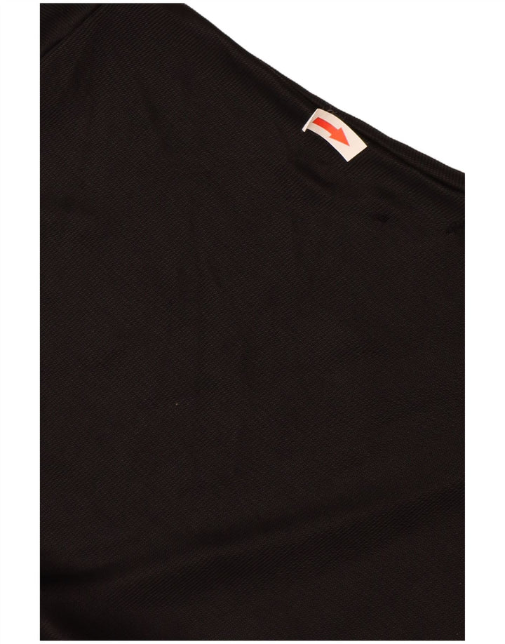 Cos Damen Übergroßes T-Shirt-Oberteil UK 14 Mittelschwarze Viskose