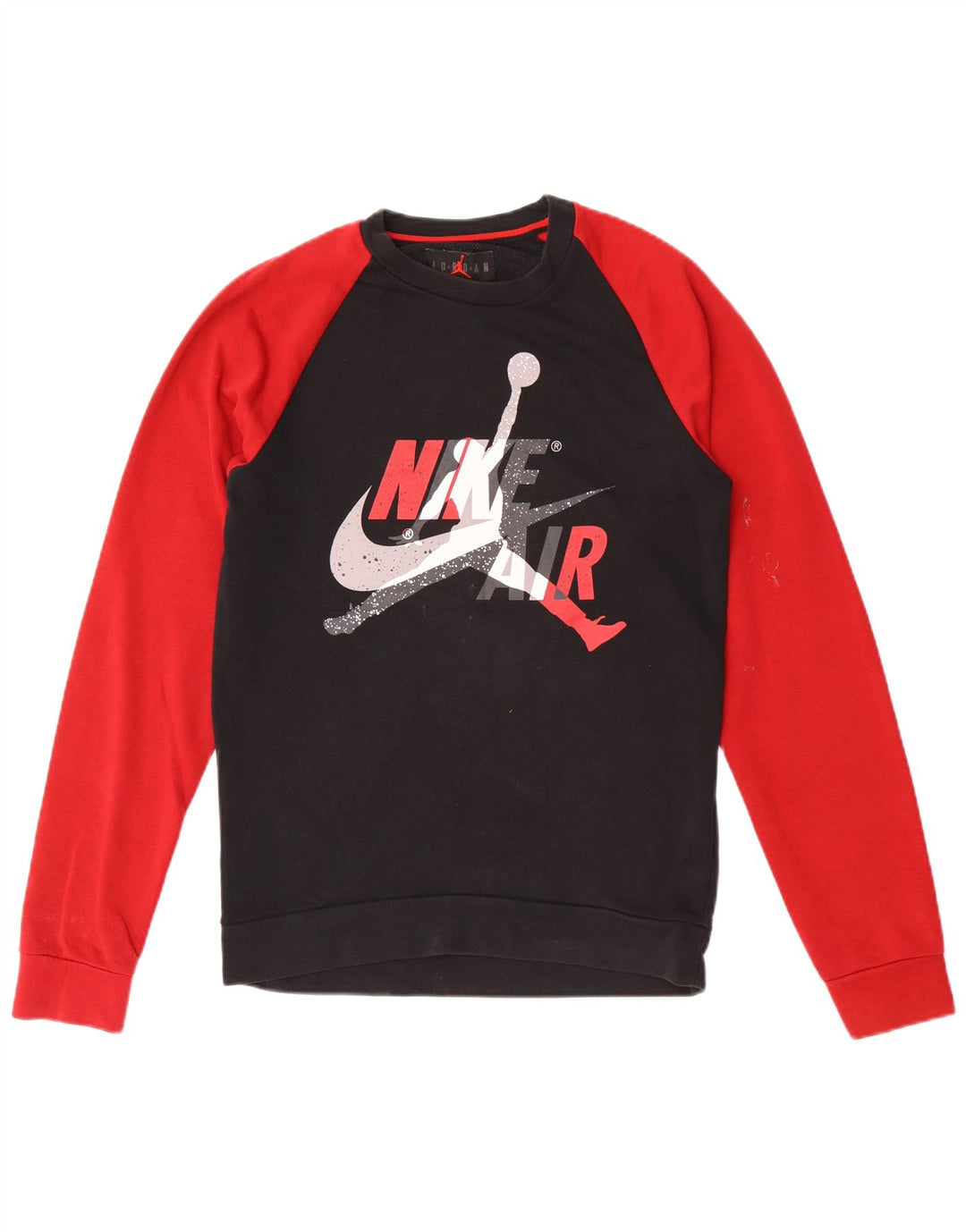 Jordan Herren-Sweatshirt mit Grafik, Größe S, Schwarz, Colourblock-Baumwolle