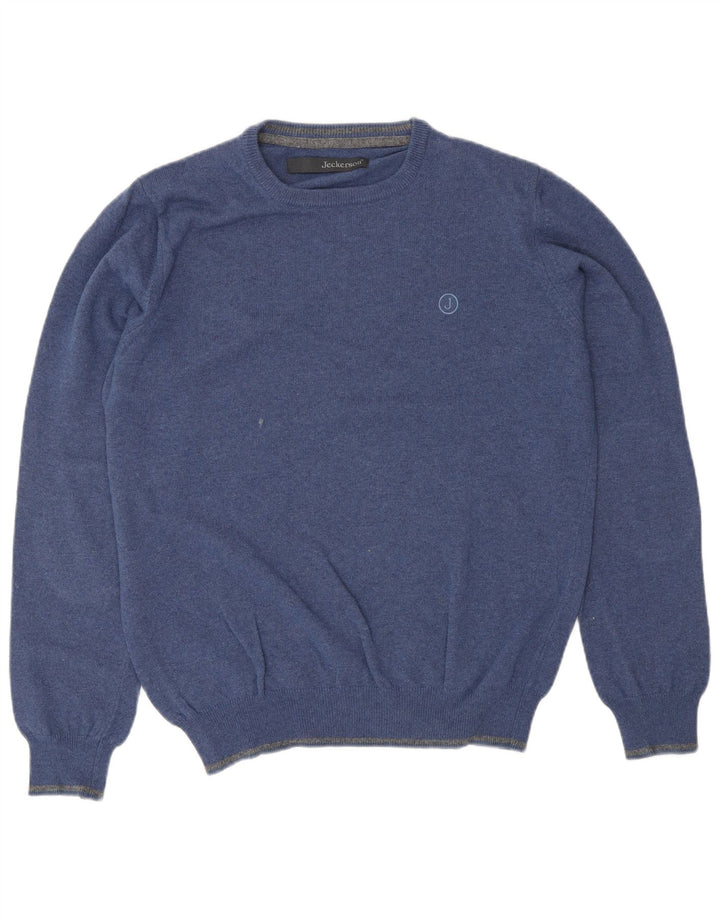 JECKERSON Herren-Pullover mit Rundhalsausschnitt, Größe S, Blau