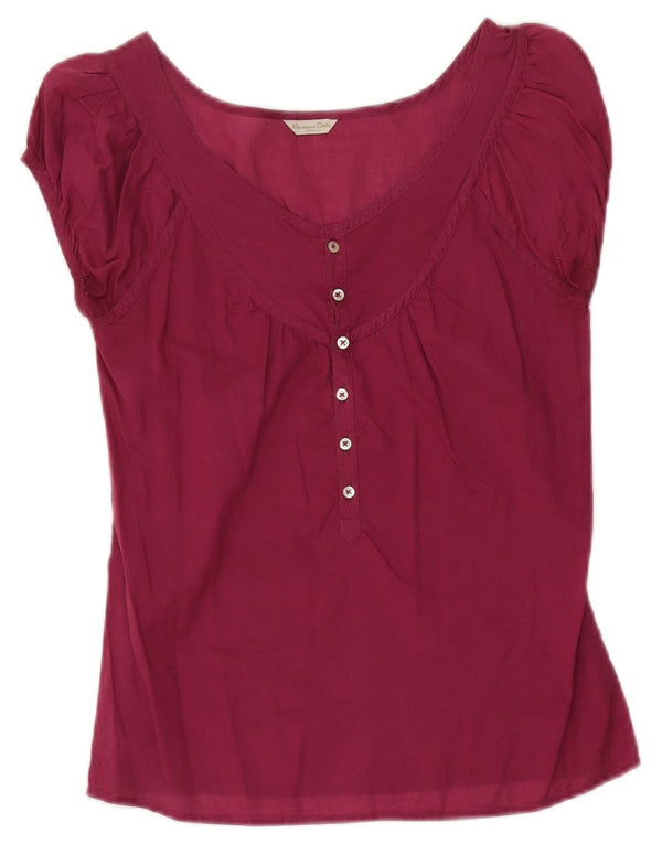 Massimo Dutti Damen Bluse Top EU 36 XS Kastanienbraun