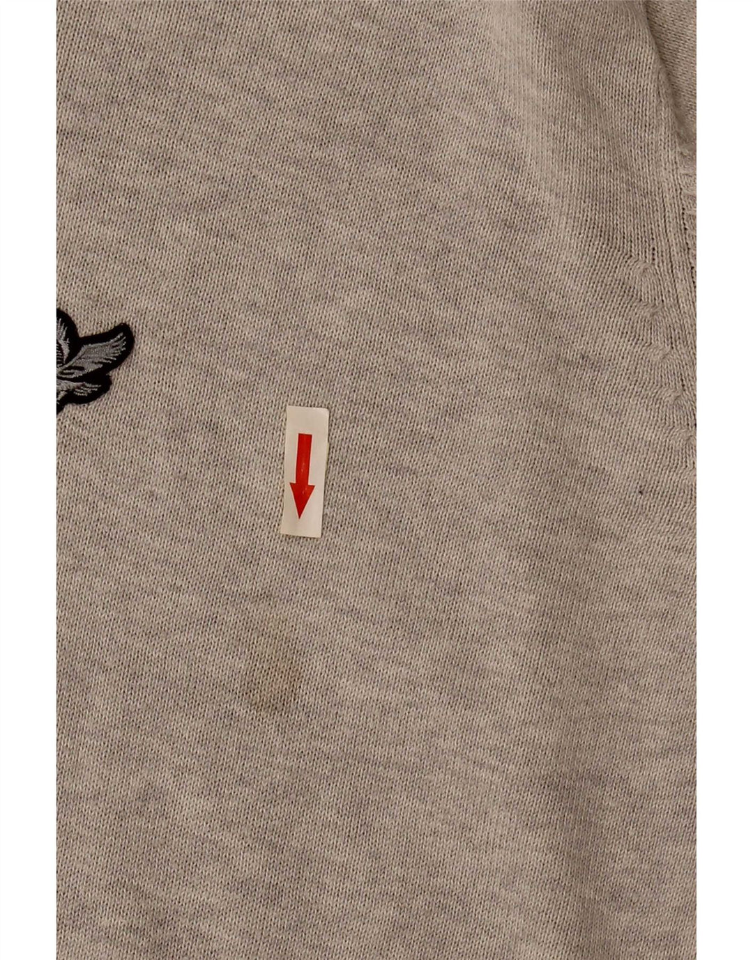 Lyle & Scott Herren Heritage Pullover mit V-Ausschnitt, Größe L, Grau, Baumwolle