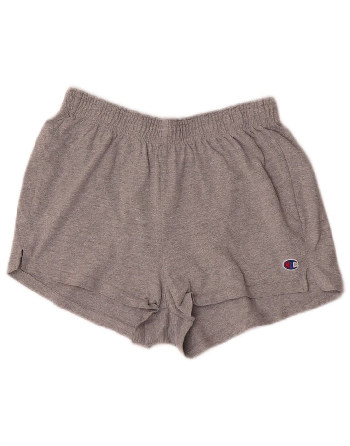 Champion Damen Sportshorts UK 14 Mittelgraue Baumwolle