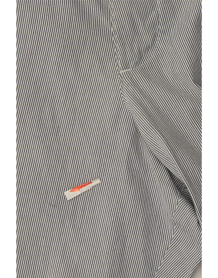 Marks & Spencer Herren-Chinoshorts W40 XL grau gestreift aus Baumwolle