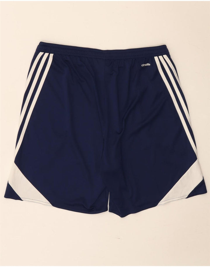 Adidas Herren Climalite Sportshorts, groß, marineblau, Farbblock-Polyester
