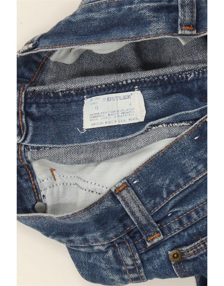 RUSTLER Girls Straight Jeans 12-13 Years W26 L27 Blue Vintage Rustler and Second-Hand Rustler from Messina Hembry 
