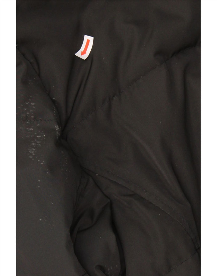 TOMMY HILFIGER Womens Hooded Padded Jacket UK 12 Medium Black Polyester Vintage Tommy Hilfiger and Second-Hand Tommy Hilfiger from Messina Hembry 