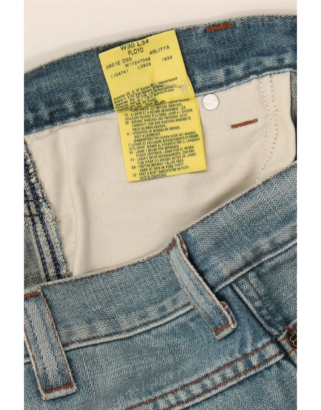 WRANGLER Mens Floyd Slim Jeans W30 L34 Blue Cotton Vintage Wrangler and Second-Hand Wrangler from Messina Hembry 