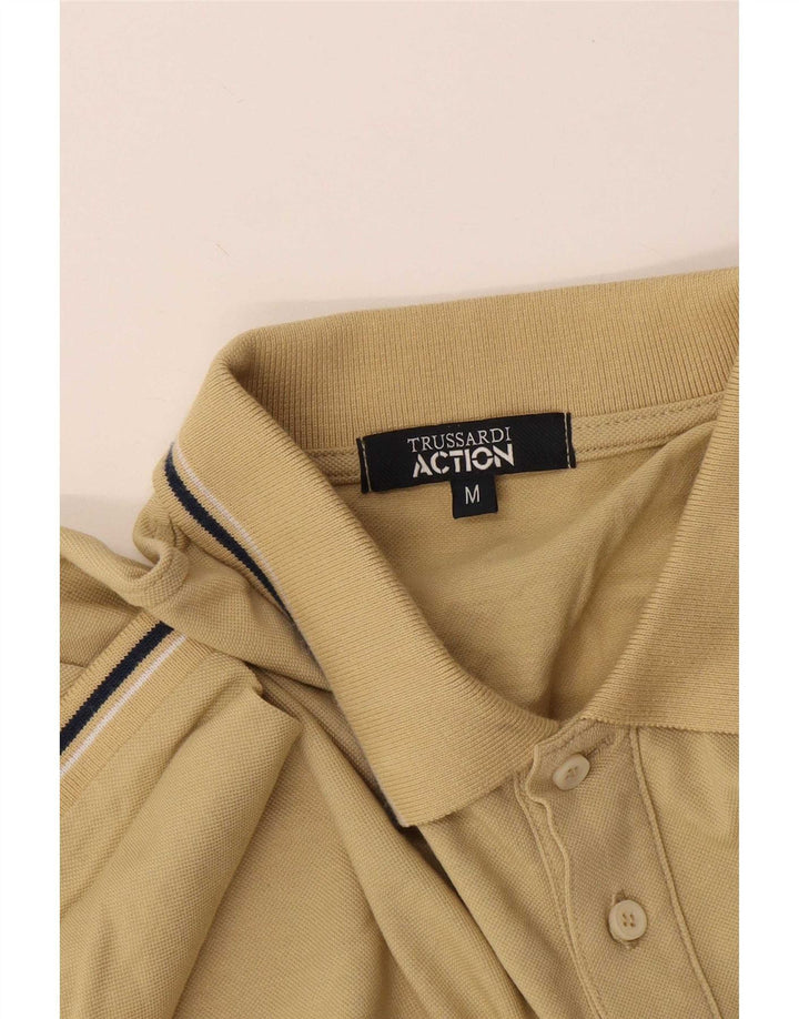 Trussardi Herren-Poloshirt Mittelbeige gestreift