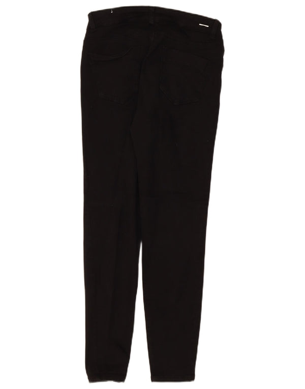 Zara Damen Skinny Jeans EU 40 Medium W30 L28 Schwarze Baumwolle