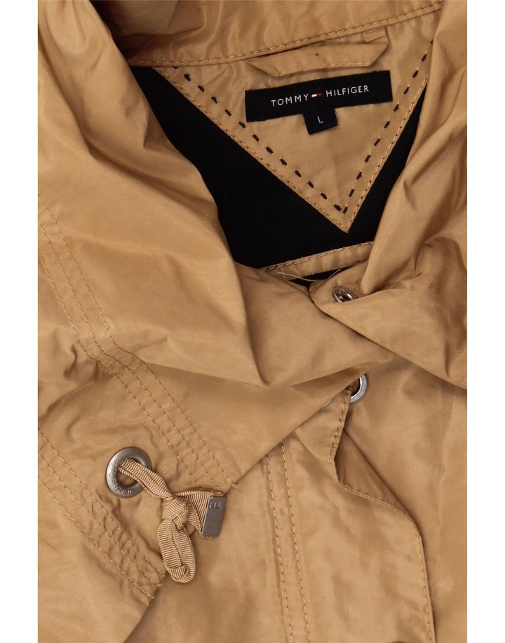 TOMMY HILFIGER Womens Utility Jacket UK 16 Large Beige Polyester Vintage Tommy Hilfiger and Second-Hand Tommy Hilfiger from Messina Hembry 