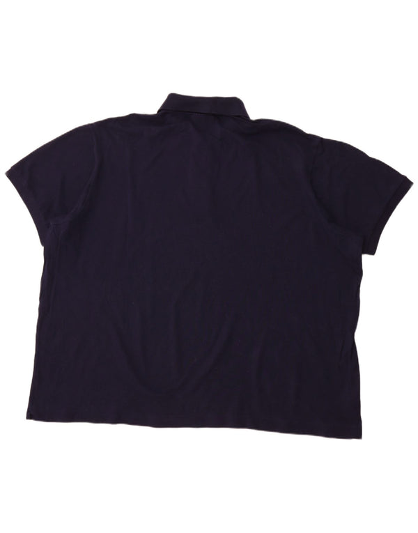 LACOSTE Herren-Poloshirt mit klassischer Passform, Größe 10 5XL, marineblaue Baumwolle