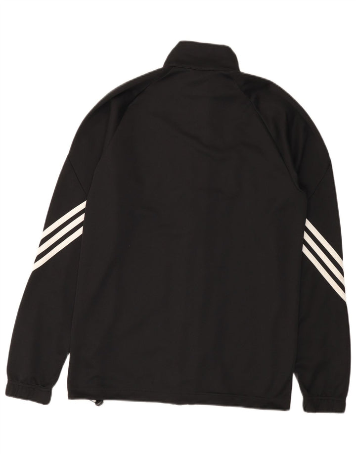 Adidas Herren Climalite Trainingsanzug Top Jacke Small Schwarz Polyester