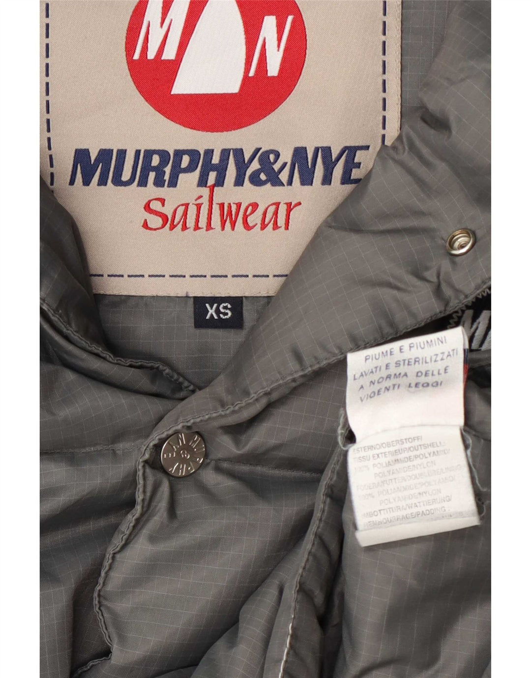 Murphy & Nye Herren Wattierte Weste UK 34 XS Grau Polyamid