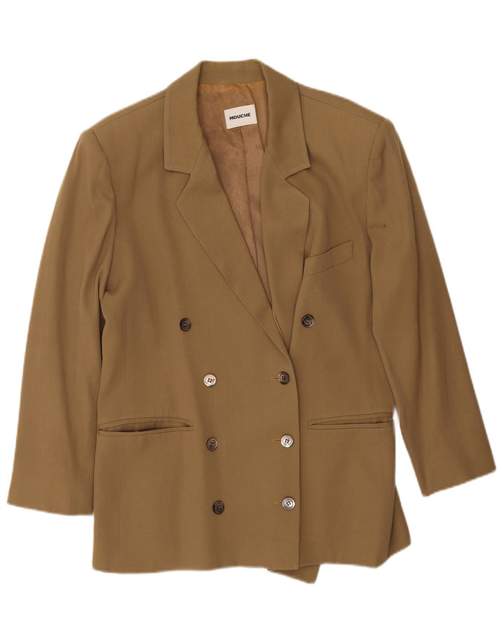Mouche Damen Zweireihige Blazerjacke UK 18 XL Khaki