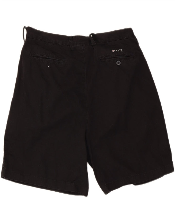 Chaps Herren-Chinoshorts W34, Größe L, Schwarz, Baumwolle