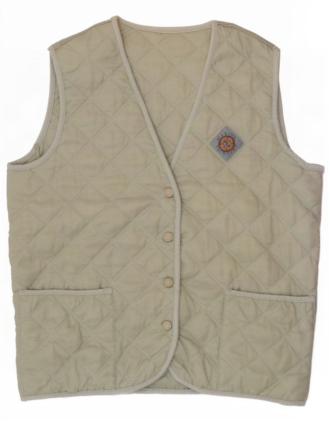 Marina Yachting Damen Steppweste IT 44 Mittelgrünes Nylon