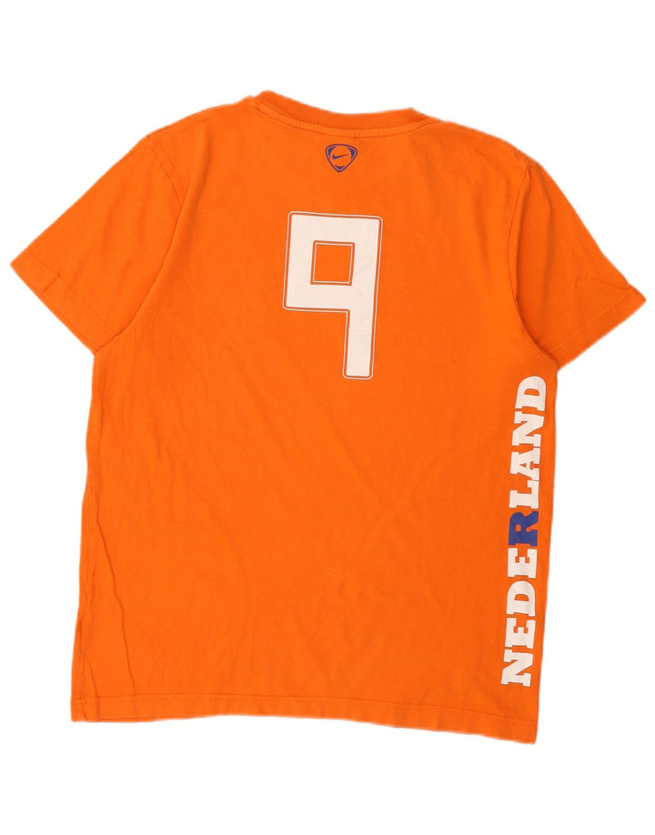 Nike Herren KNVB Grafik-T-Shirt aus mitteloranger Baumwolle