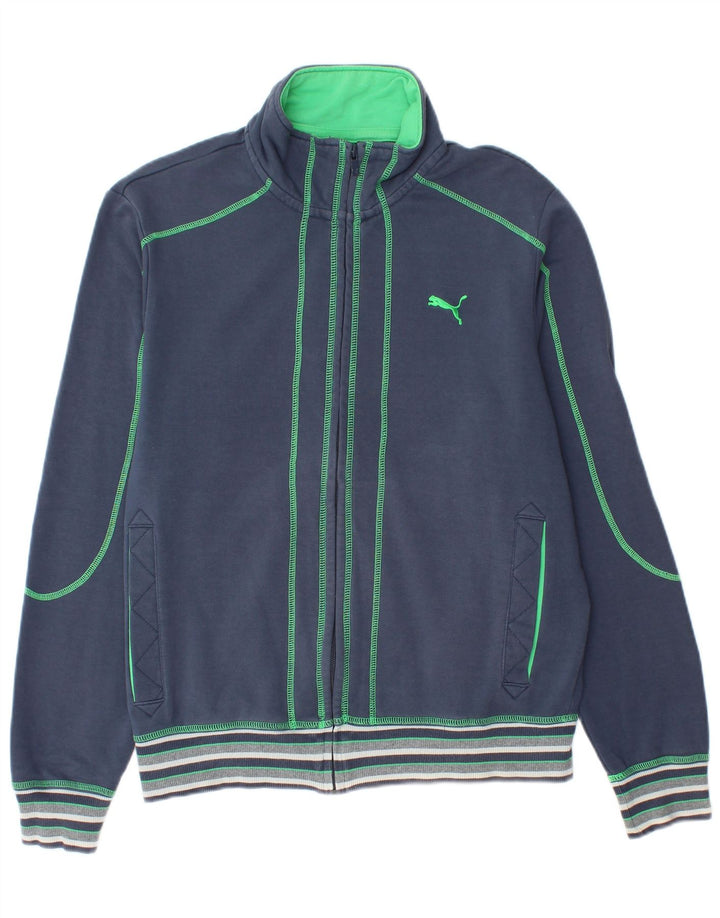 Puma Herren-Trainingsanzug-Top-Jacke, groß, Marineblau