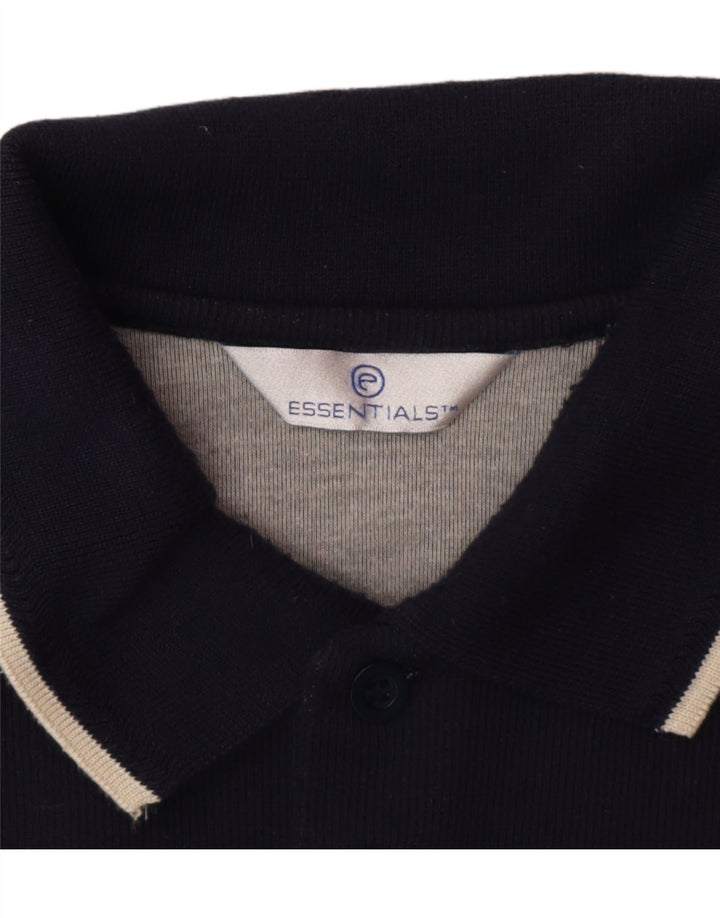 Essentials Herren-Poloshirt, groß, Marineblau