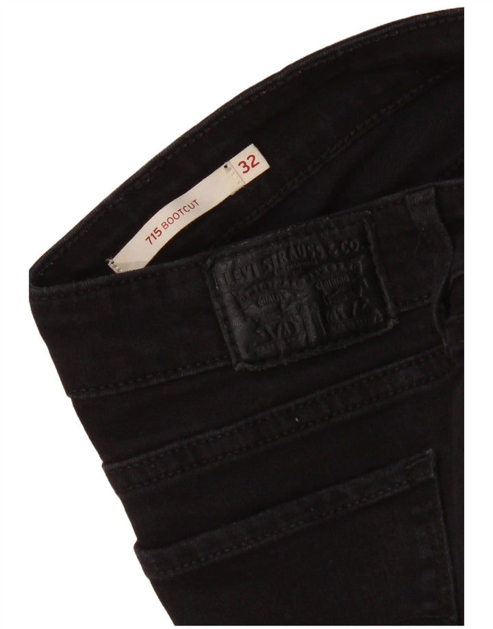 Levi's Damen 715 Bootcut Jeans W32 L33 Schwarz