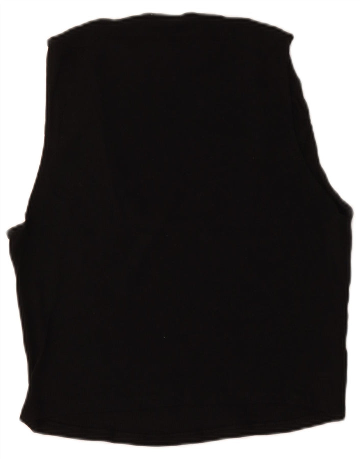 Zara Damen Weste Top UK 18 XL Schwarz