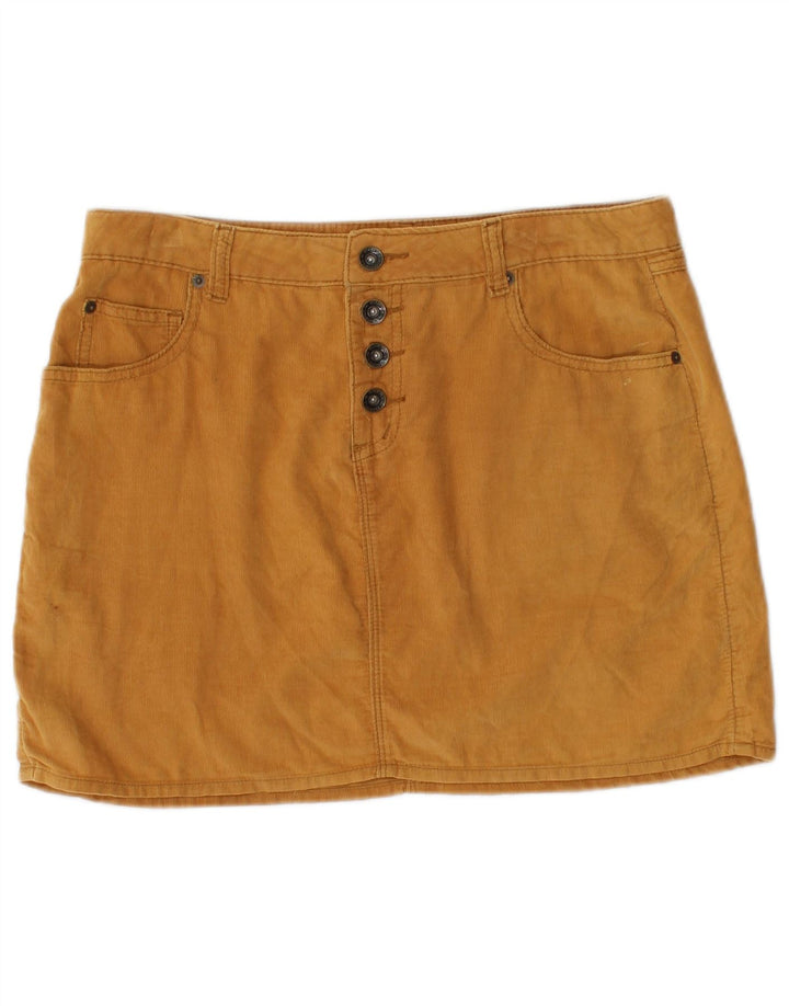O'Neill Damen Mini-Cordrock Medium W30 Beige Baumwolle