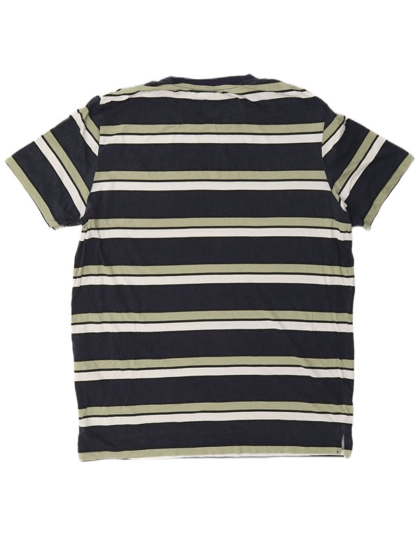 Jack & Jones Herren T-Shirt Top XL Marineblau gestreift aus Baumwolle