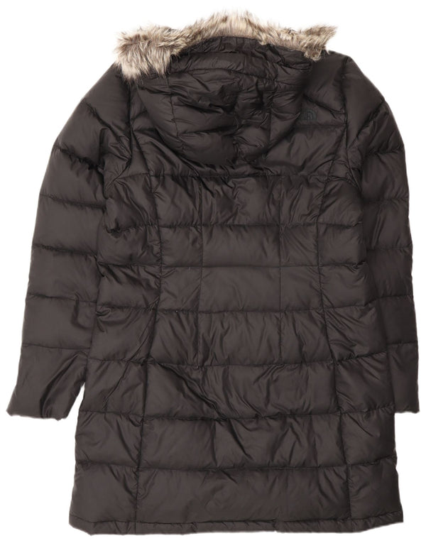 The North Face Wattierter Damenmantel mit Kapuze, UK 14, Mittelschwarzes Nylon