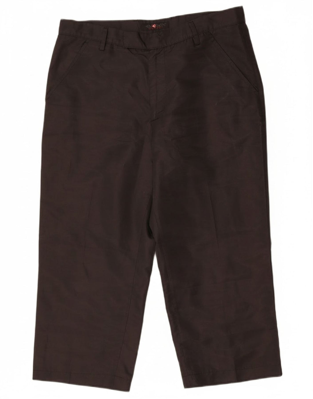 Energie Damen-Caprihose mit hoher Taille, W33, L23, Schwarz, Polyester